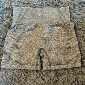 Gymshark bike shorts in gray